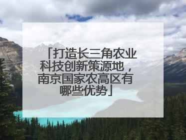 打造长三角农业科技创新策源地，南京国家农高区有哪些优势