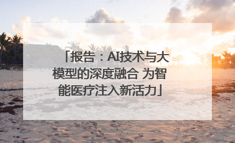 报告：AI技术与大模型的深度融合 为智能医疗注入新活力