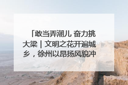 敢当弄潮儿 奋力挑大梁｜文明之花开遍城乡，徐州以昂扬风貌冲刺“万亿之城”