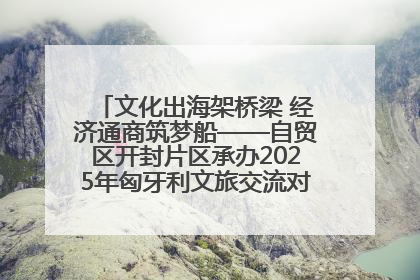 文化出海架桥梁 经济通商筑梦船——自贸区开封片区承办2025年匈牙利文旅交流对接活动专场
