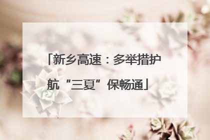 新乡高速：多举措护航“三夏”保畅通