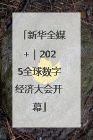 新华全媒+｜2025全球数字经济大会开幕
