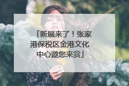 新展来了！张家港保税区金港文化中心邀您来赏