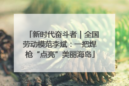 新时代奋斗者｜全国劳动模范李斌：一把焊枪“点亮”美丽海岛