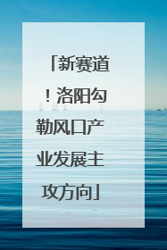 新赛道！洛阳勾勒风口产业发展主攻方向