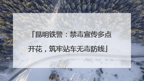 昆明铁警：禁毒宣传多点开花，筑牢站车无毒防线