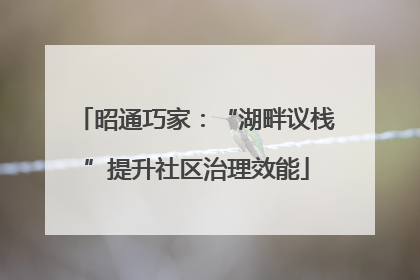 昭通巧家：“湖畔议栈”提升社区治理效能