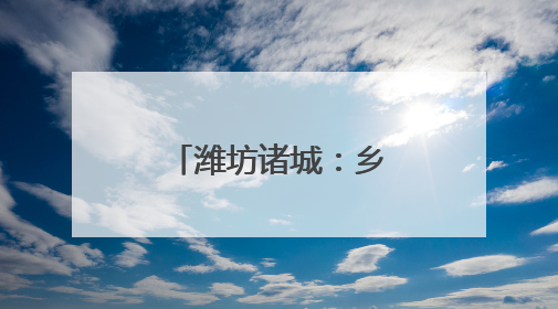 潍坊诸城：乡村富民产业 绘就共富新图景