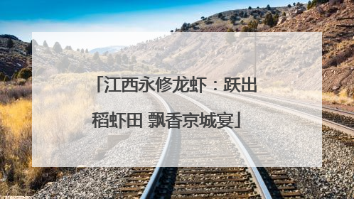 江西永修龙虾：跃出稻虾田 飘香京城宴