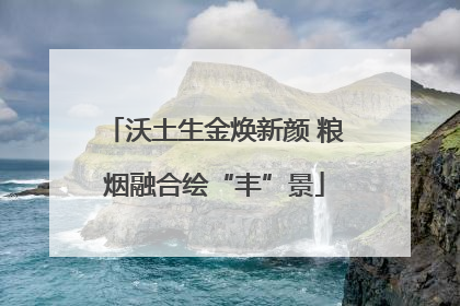 沃土生金焕新颜 粮烟融合绘“丰”景