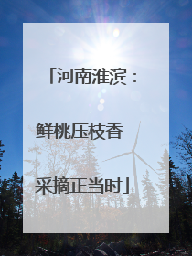 河南淮滨：鲜桃压枝香 采摘正当时