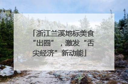 浙江兰溪地标美食“出圈”，激发“舌尖经济”新动能