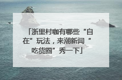 浙里村咖有哪些“自在”玩法，来潮新闻“吃货圈”秀一下