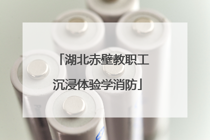 湖北赤壁教职工沉浸体验学消防