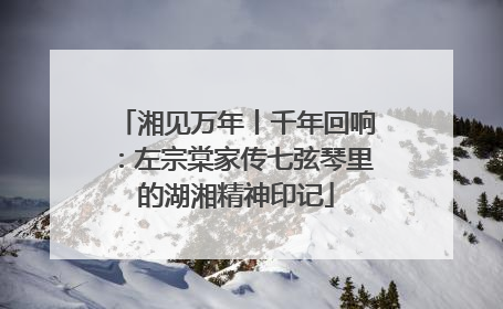 湘见万年丨千年回响：左宗棠家传七弦琴里的湖湘精神印记