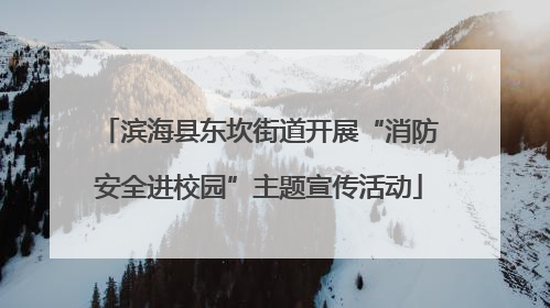 滨海县东坎街道开展“消防安全进校园”主题宣传活动