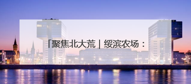 聚焦北大荒｜绥滨农场：沃野绘新景 实干开新局
