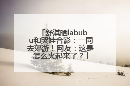 舒淇晒labubu和哭娃合影：一同去郊游！网友：这是怎么火起来了？