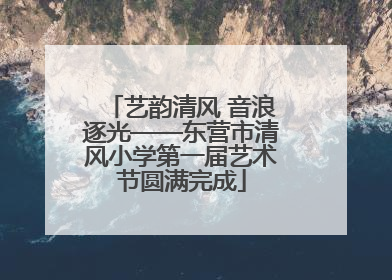 艺韵清风 音浪逐光——东营市清风小学第一届艺术节圆满完成