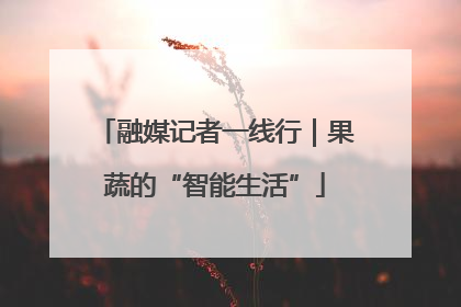 融媒记者一线行｜果蔬的“智能生活”