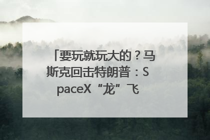 要玩就玩大的？马斯克回击特朗普：SpaceX“龙”飞船将立即退役！