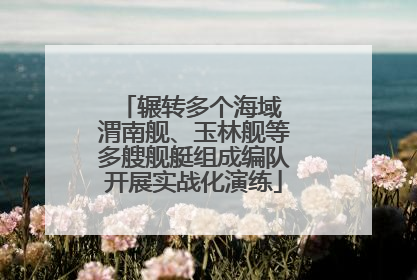 辗转多个海域 渭南舰、玉林舰等多艘舰艇组成编队开展实战化演练