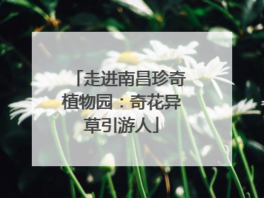 走进南昌珍奇植物园：奇花异草引游人