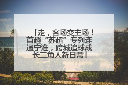 走，客场变主场！首趟“苏超”专列连通宁淮，跨城追球成长三角人新日常