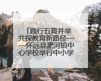 践行五育并举 共探教育新路径——怀远县淝河镇中心学校举行中小学、幼儿园班主任论坛活动