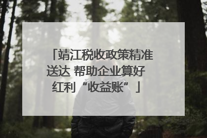 靖江税收政策精准送达 帮助企业算好红利“收益账”