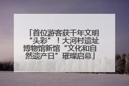 首位游客获千年文明“头彩”！大河村遗址博物馆新馆“文化和自然遗产日”璀璨启幕