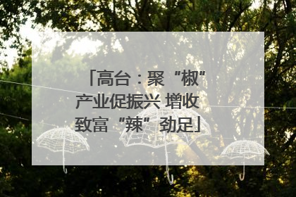 高台：聚“椒”产业促振兴 增收致富“辣”劲足