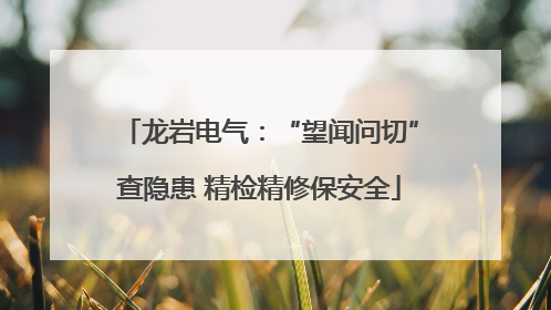 龙岩电气：“望闻问切”查隐患 精检精修保安全