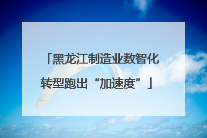 黑龙江制造业数智化转型跑出“加速度”