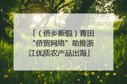（侨乡新貌）青田“侨贸网络”助推浙江优质农产品出海