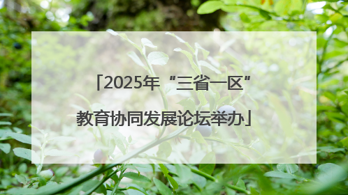 2025年“三省一区”教育协同发展论坛举办