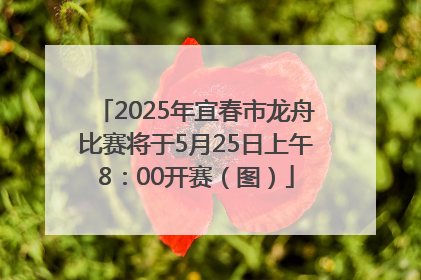 2025年宜春市龙舟比赛将于5月25日上午8：00开赛（图）