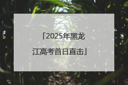 2025年黑龙江高考首日直击