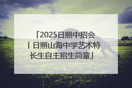 2025日照中招会丨日照山海中学艺术特长生自主招生简章
