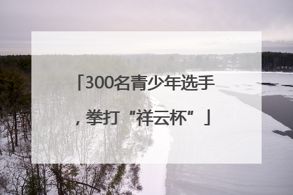 300名青少年选手，拳打“祥云杯”