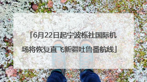 6月22日起宁波栎社国际机场将恢复直飞新疆吐鲁番航线